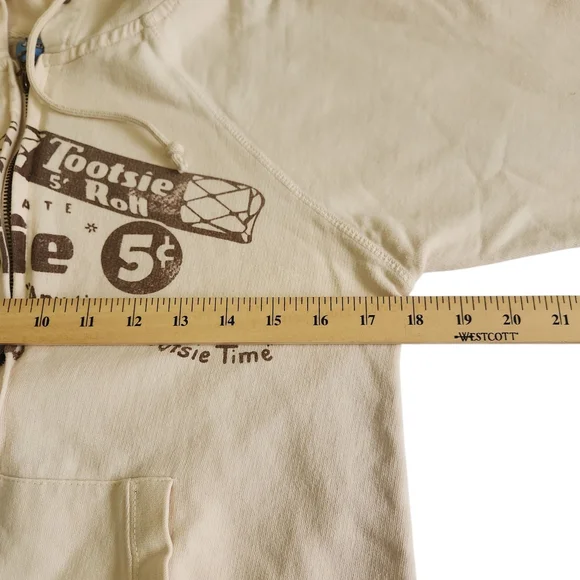 Vintage 2006 Tootsie Roll Hoodie Sweatshirt Womens S Y2K Retro Hipster - Picture 6 of 9